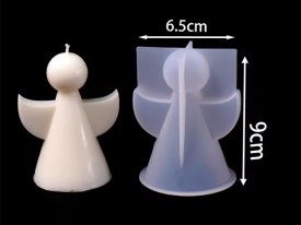 Molde silicona angelito conico grande